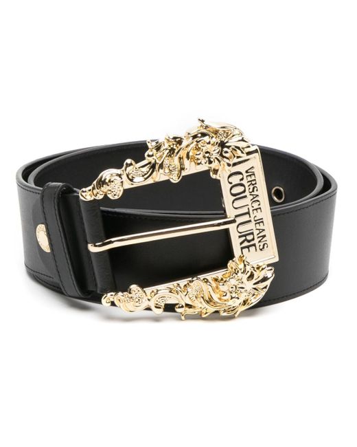 Versace Jeans Couture logo-buckle leather belt