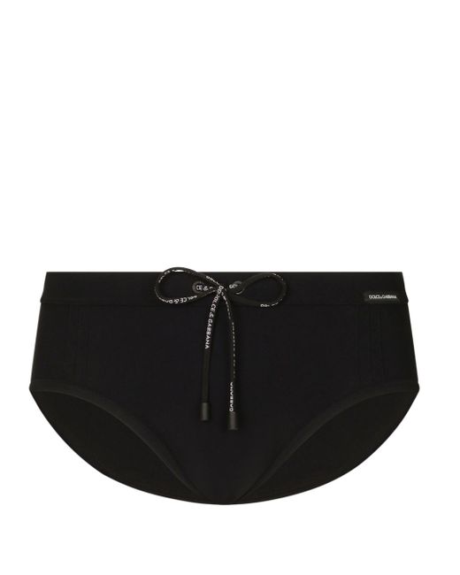 Dolce & Gabbana logo-print drawstring swimming trunks