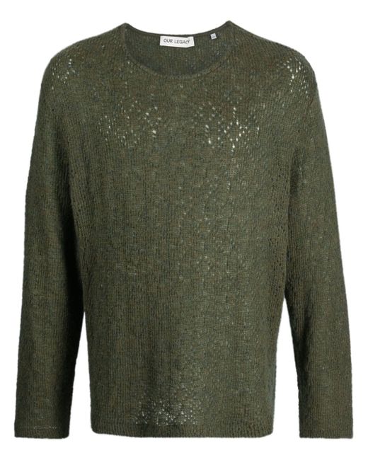Our Legacy pointelle-knit jumper