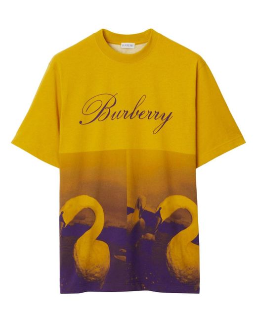 Burberry Swan-print logo T-shirt