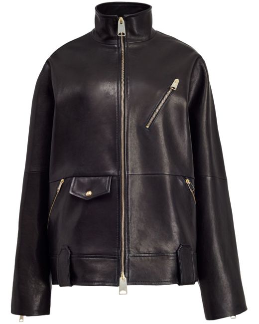 Khaite The Shallin leather jacket