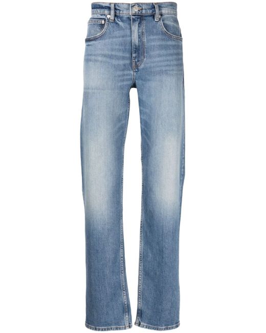 Frame mid-rise straight-leg jeans
