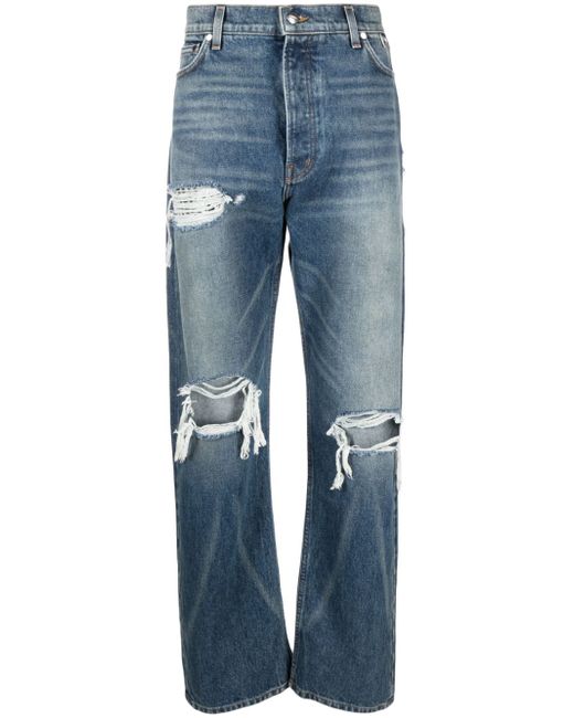 Rhude Boxer distressed straight-leg jeans