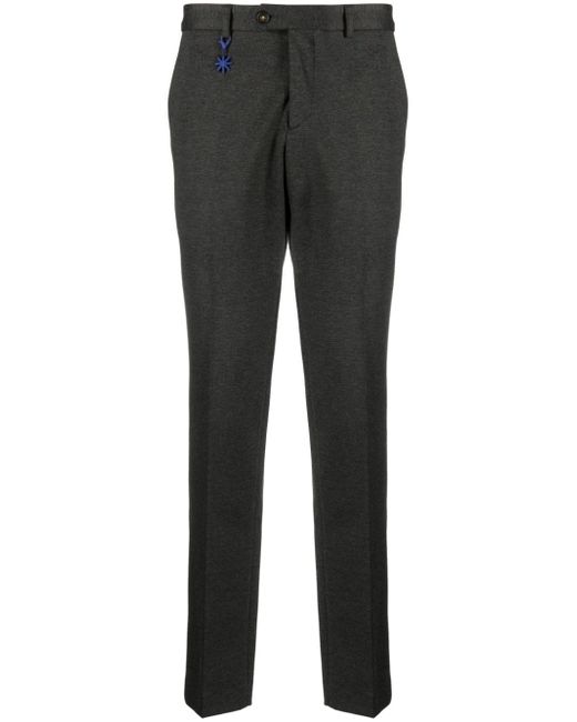 Manuel Ritz logo-charm tapered trousers