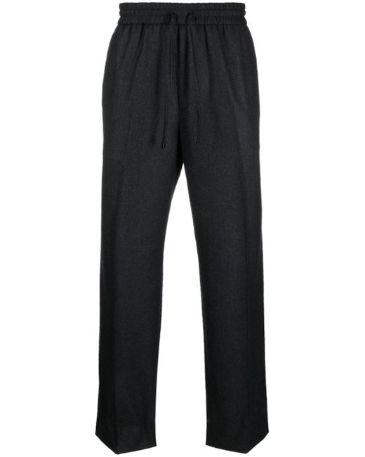Brioni drawstring-waist straight-leg tailored trousers