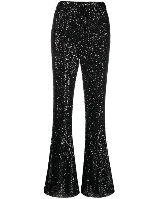 Twin-Set sequinned flared trousers