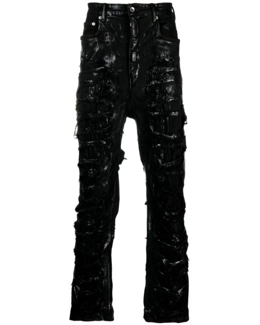 Rick Owens DRKSHDW Geth distressed straight-leg jeans