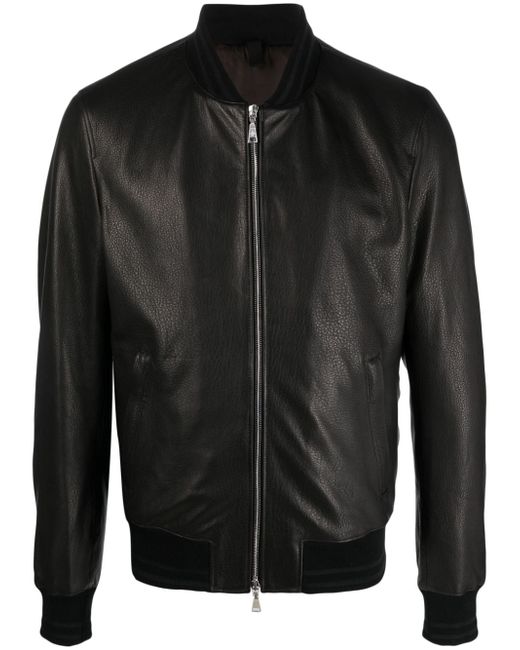 Tagliatore leather bomber jacket