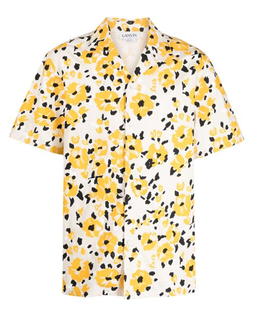 Lanvin floral-print cotton shirt