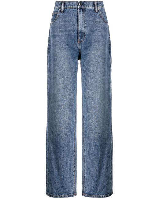 Alexander Wang Core mid-rise straight-leg jeans