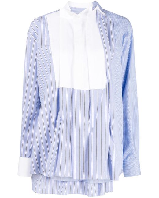 Sacai striped cotton shirt