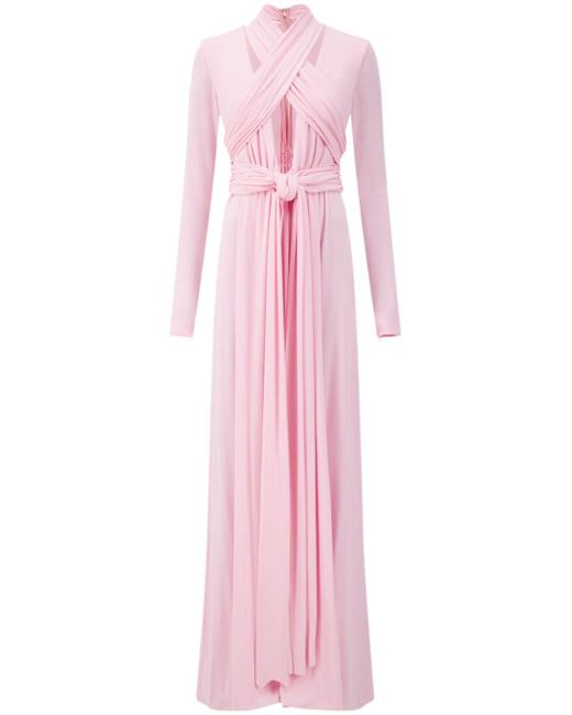 Giambattista Valli draped cashmere-silk blend gown