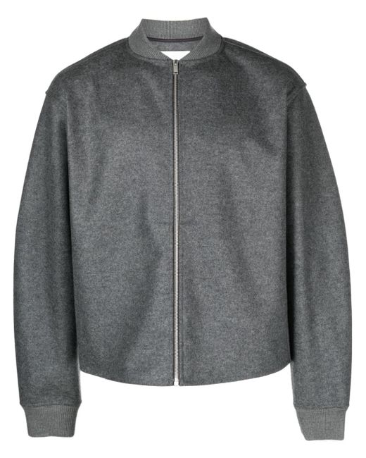 Jil Sander zip-up wool bomber jacket