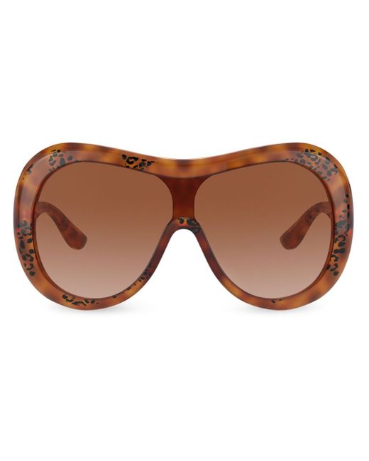 Dolce & Gabbana DNA oversize-frame sunglasses