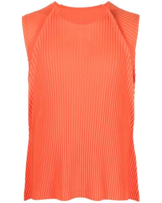 Homme Pliss Issey Miyake MC August pleated tank top