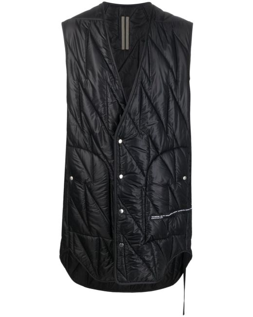 Rick Owens DRKSHDW quilted mid-length gilet