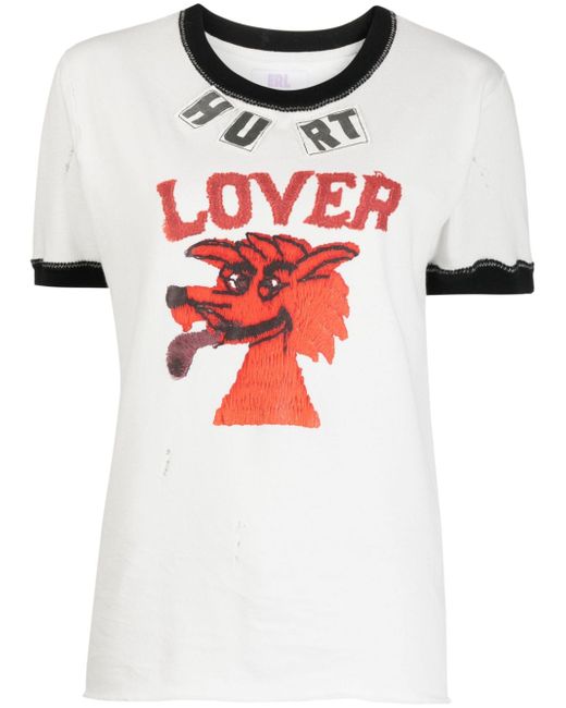 Erl Hurt Lover graphic-print T-shirt