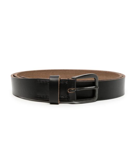 Yohji Yamamoto logo-debossed leather belt