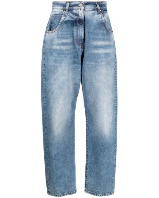 Msgm high-waisted straight-leg jeans