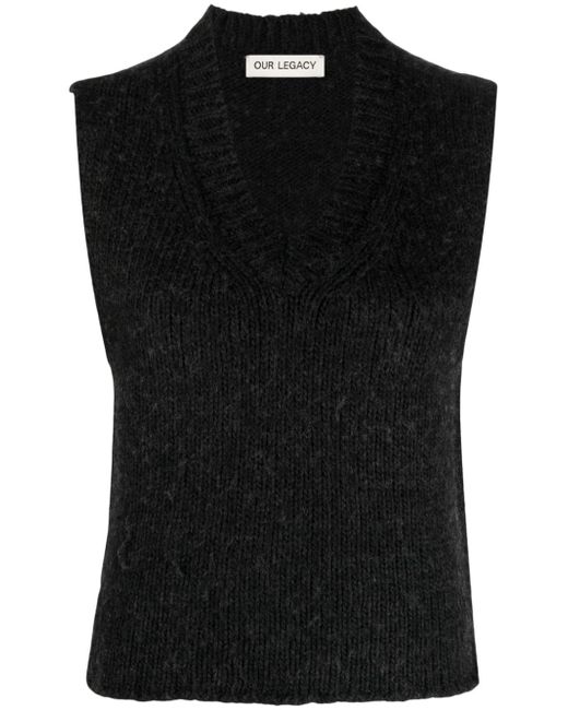 Our Legacy V-neck knitted vest
