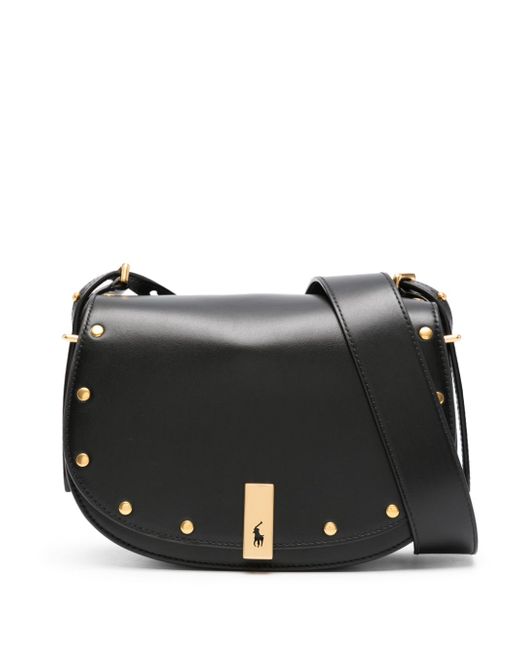Polo Ralph Lauren stud-embellished leather crossbody bag
