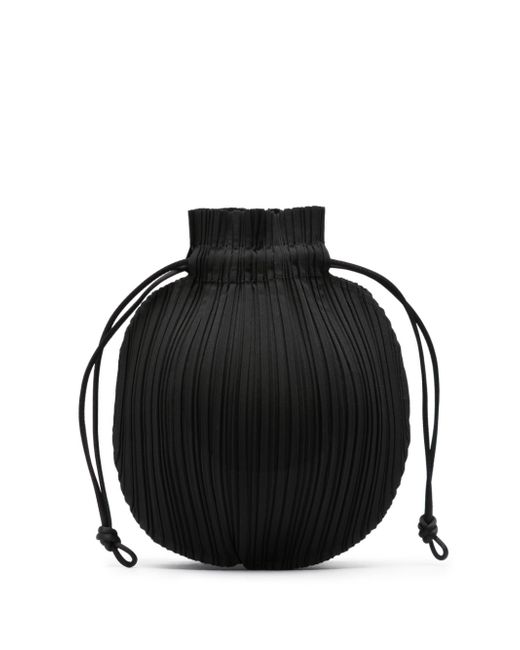 Pleats Please By Issey Miyake round pleated tote bag