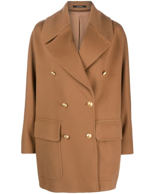 Tagliatore double-breasted notched coat