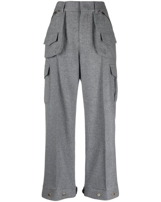 Ermanno Scervino straight-leg wool cargo trousers