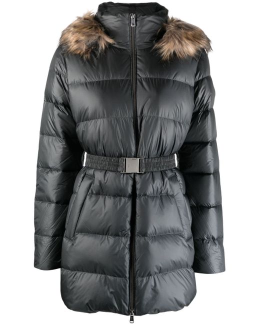 Polo Ralph Lauren belted padded quilted coat