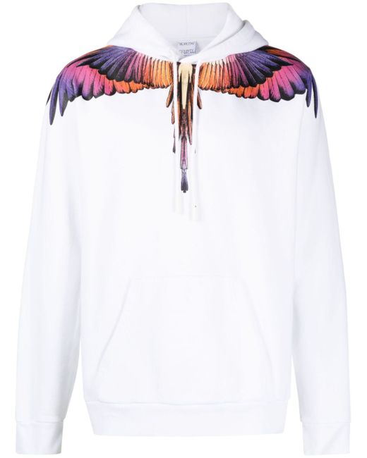 Marcelo Burlon County Of Milan Wings-print organic-cotton hoodie