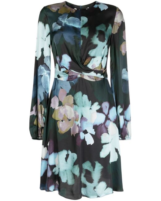 PS Paul Smith floral-print long-sleeve minidress