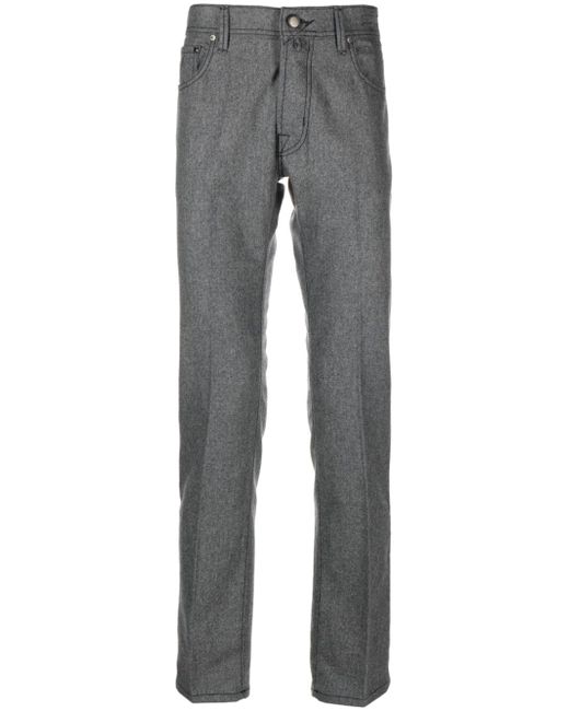 Jacob Cohёn Bard slim-cut flannel trousers