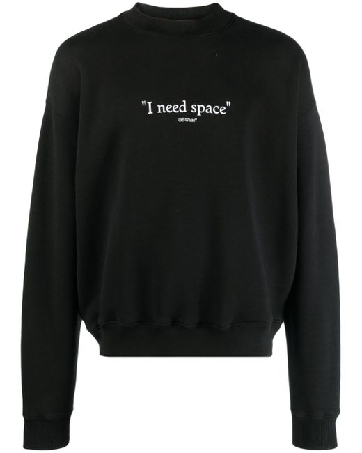 Off-White slogan-print crew-neck sweatshirt