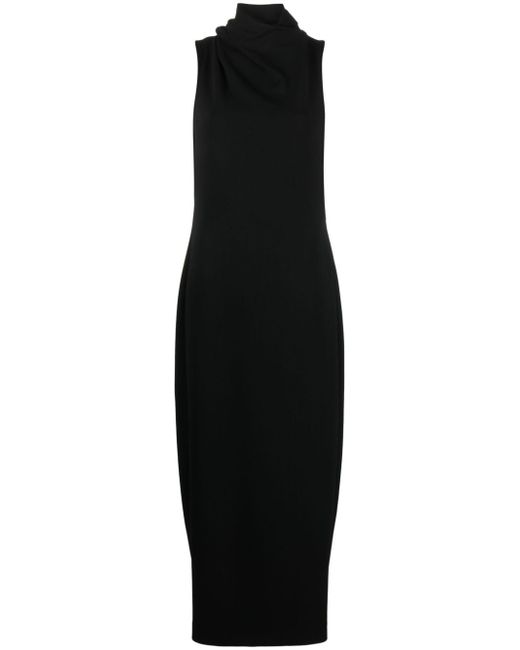 Giorgio Armani cowl-neck sleeveless maxi dress