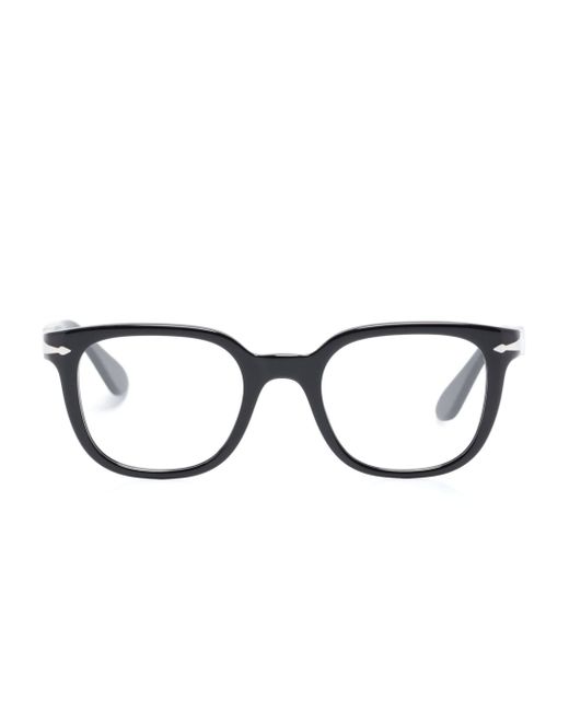 Persol logo-print square-frame glasses