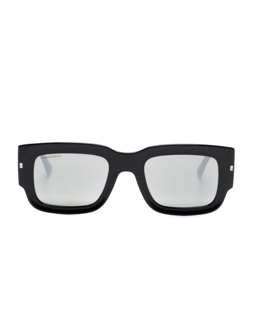 Dsquared2 Hype logo-print rectangle-frame sunglasses