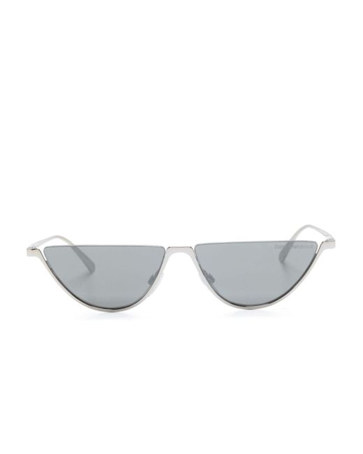 Emporio Armani logo-engraved cat eye-frame sunglasses