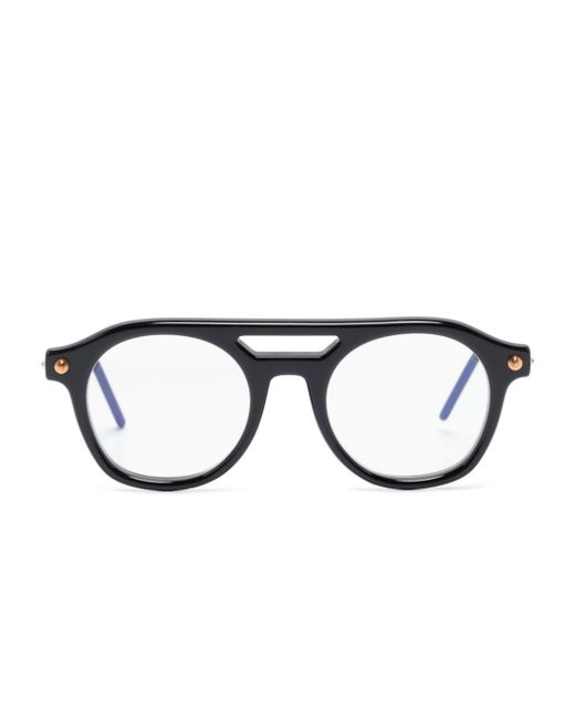 Kuboraum two-tone round-frame glasses