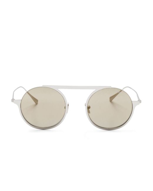 Giorgio Armani matte round-frame sunglasses