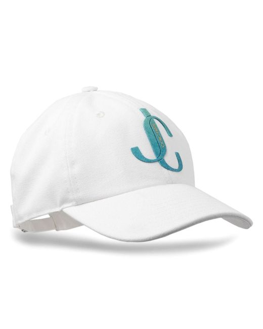 Jimmy Choo Paxy logo-appliquéd baseball cap