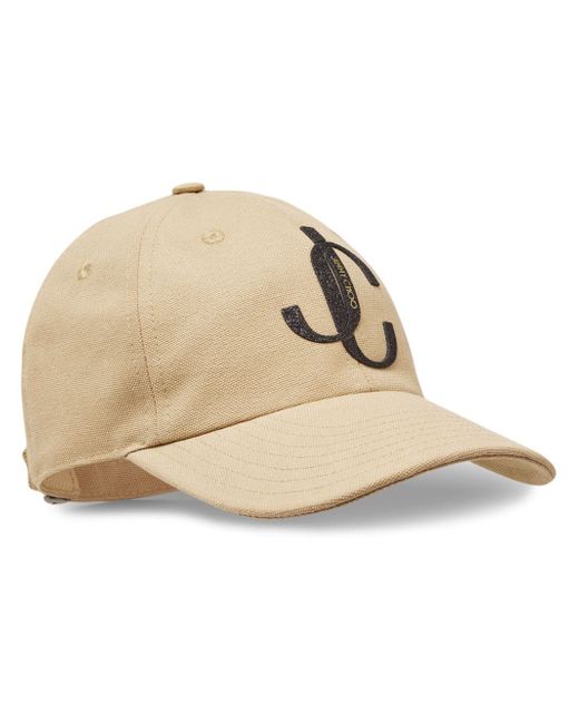 Jimmy Choo Paxy logo-appliquéd baseball cap