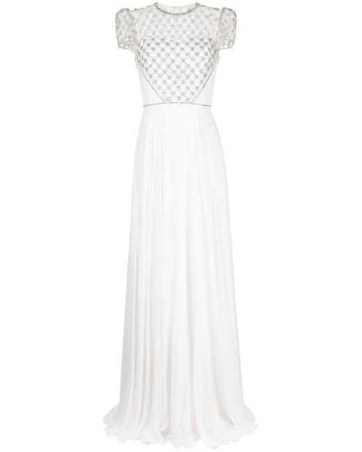 Jenny Packham Oskari crystal-embellished gown