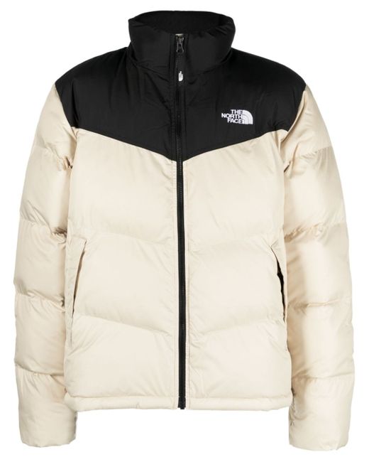 The North Face Saikuru logo-embroidered quilted jacket