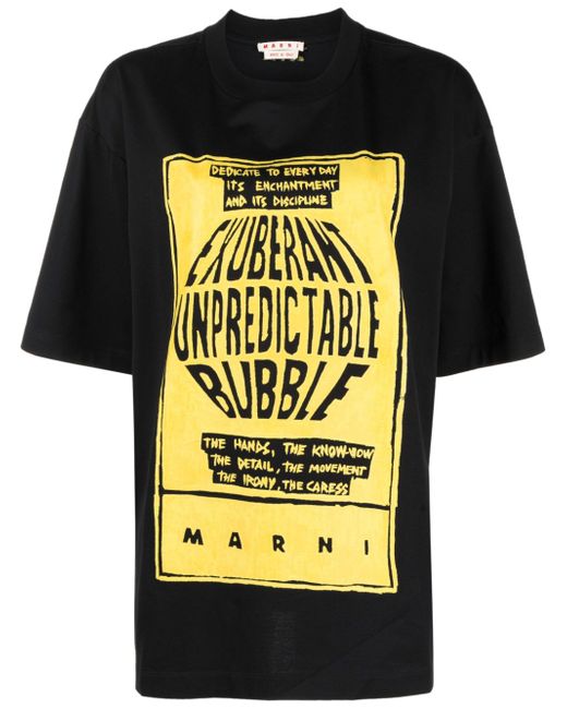Marni slogan-print T-Shirt