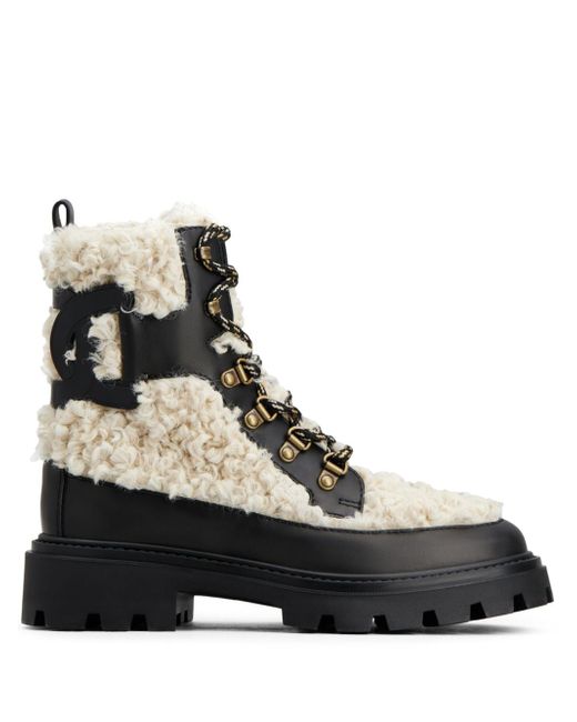 Tod's faux-shearling leather ankle boots