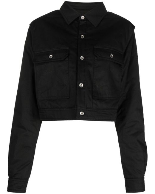 Rick Owens DRKSHDW cut-out cropped jacket