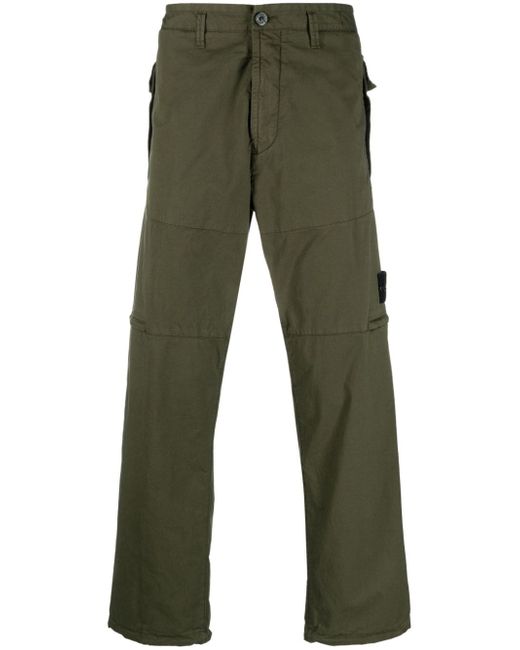 Stone Island Compass-badge straight-leg trousers