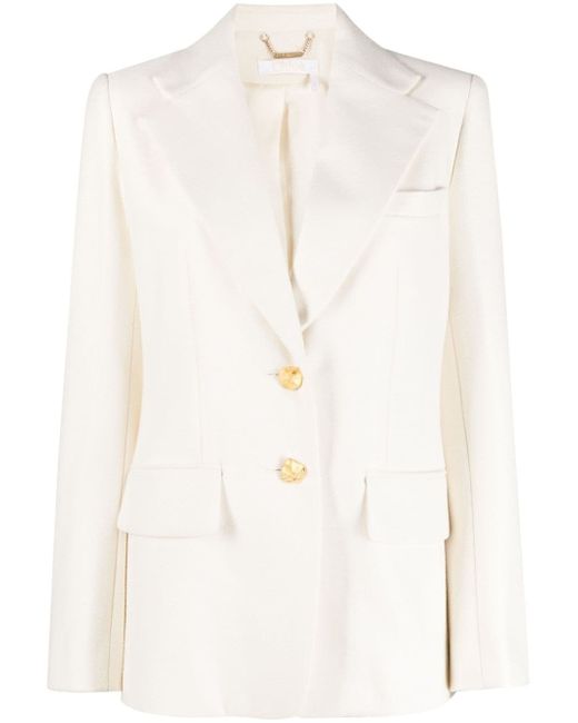 Chloé embossed-buttons single-breasted blazer