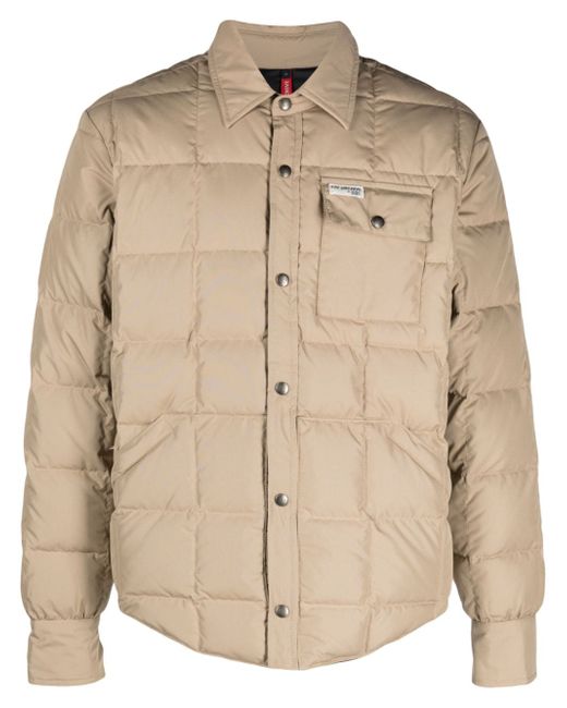 Fay quilted padded shirt jacket
