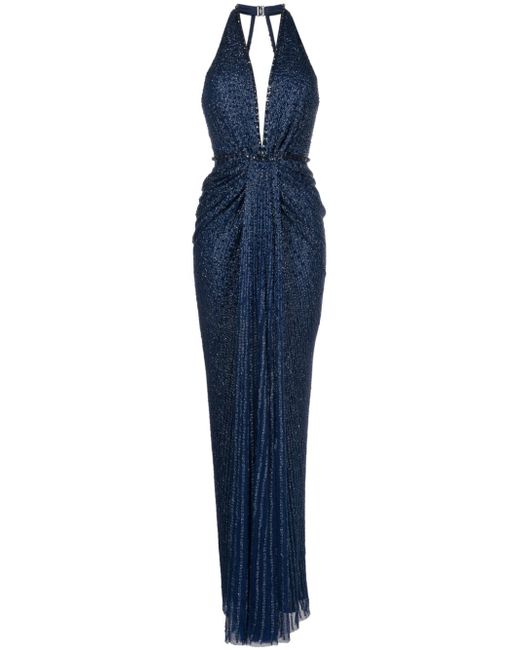Jenny Packham Zooey rhinestone-embellished gown